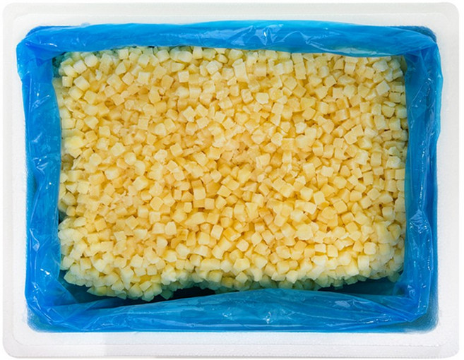 웰루츠 냉동 사과 다이스(10x10mm) 벌크, 1박스, 10kg