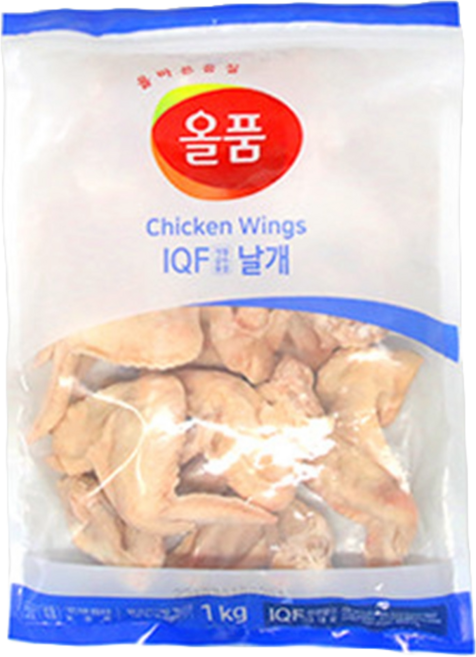 올품 IQF 날개 (닭날개) 1kg 소비기한 26.05.26, 1개