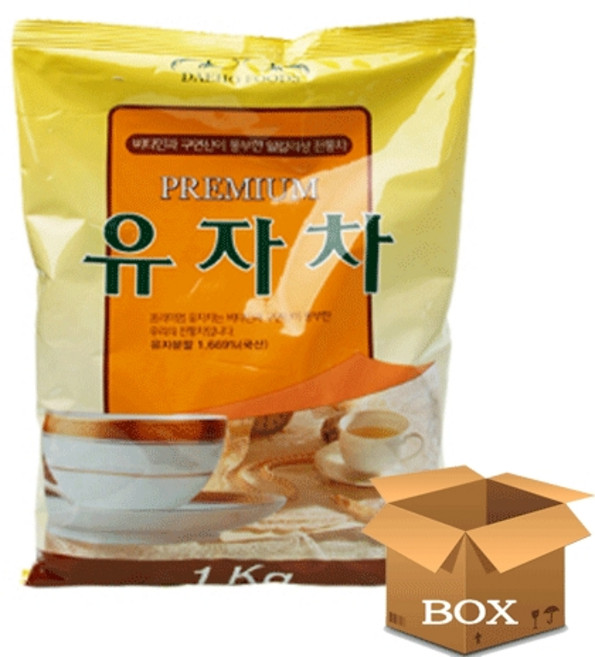 대호 유자차, 1kg, 12개, 1개입