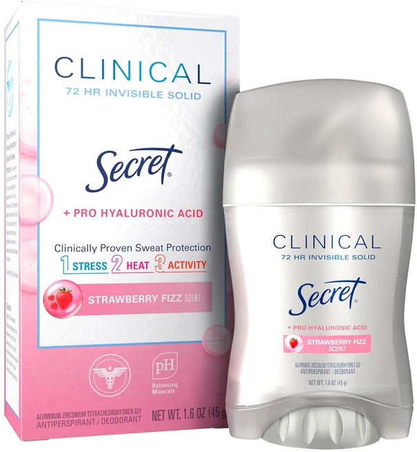 시크릿 Secret 클리니컬 스트렝스 여성용 스트로베리 서머 피즈향 데오드란트, 1개 - 쿠팡