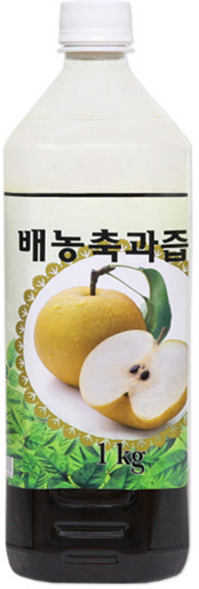 배농축과즙 1kg 이든 배농축액 배엑기스, 1개