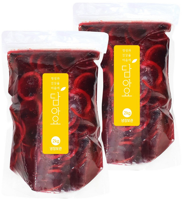 담아요 수제 베리청(정백당), 2개, 2kg