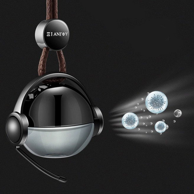 TKB 헤드셋 디자인 차량용 룸미러 방향제, 1개입, 클린코튼 10ml, 1개