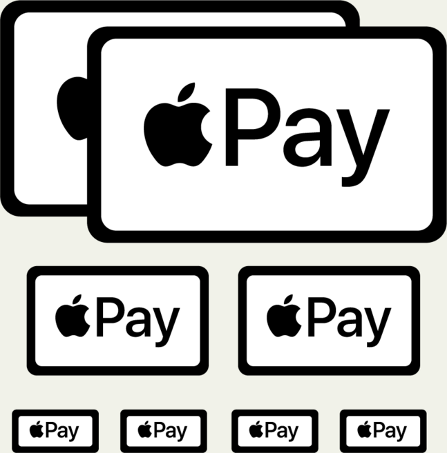 애플페이 스티커 가맹점 포스기 결제 안내 단말기 유리문 스티커, 애플페이스티커 (8장)