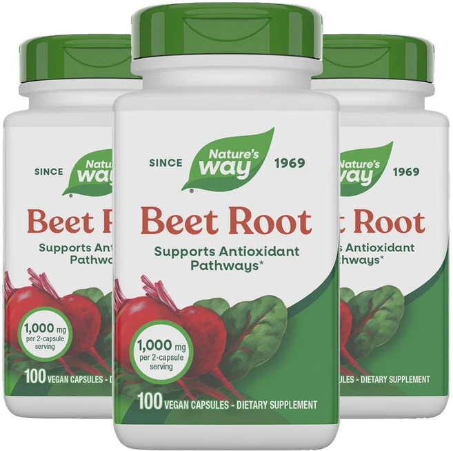 네이쳐스웨이 비트 루트 500mg 베지테리안 캡슐, 100정, 3개 - 쿠팡