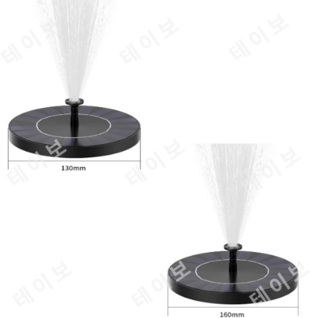 6개의 노즐이 있는 태양열 새 목욕 분수 펌프 - 정원 장식 폭포 수조 연못용 워터, 01 1W