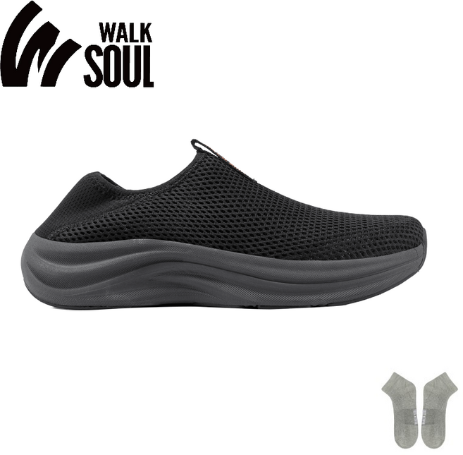 Walksoul 워킹화 슬립온 초경량 통기 편안하고 홀가분 맨발로 신을 수 있는