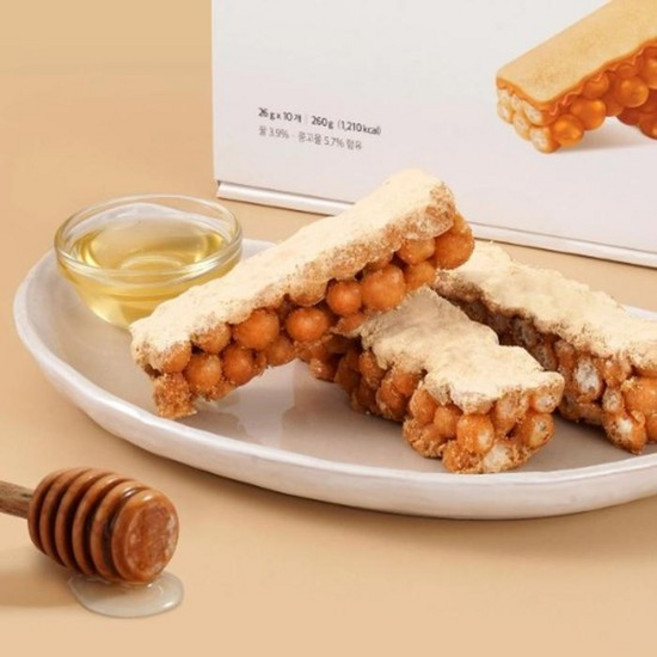[넛쯔공방] 말랑말랑 꿀오랑 인절미 780g (26g x 10 x 3pk) 학교 사무실 탕비실 간식 과자 캠핑 디저트 (41300193), 기본