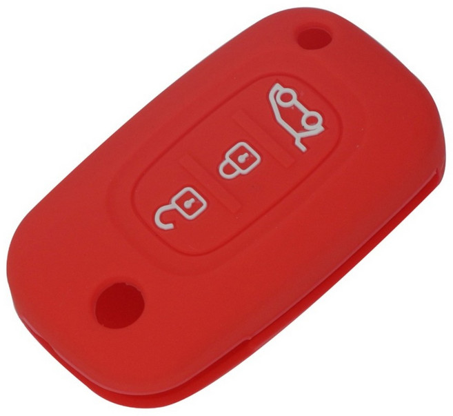 뉴SM3 폴딩키 실리콘 커버 케이스, 레드