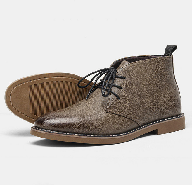 POMTOR 남성 앵클부츠 편안함 캐주얼 구두