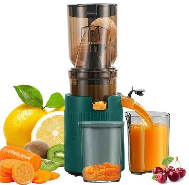 착즙기 녹즙기 스퀴저 오렌지 쥬서기 당근 과일 스무디 가정용 콜드프레스 주스 원액기, 그린, 1