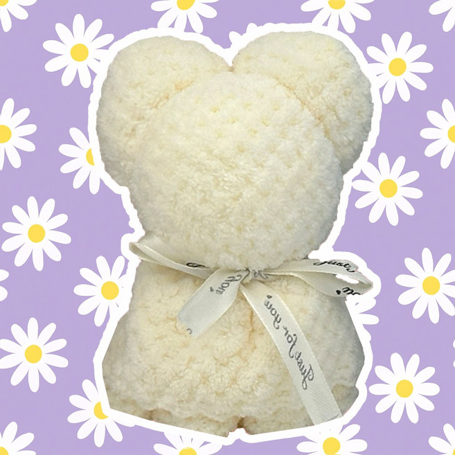 곰돌이 와플 극세사 행주 1p 유치원 돌잔치 기념품 답례품 가성비선물, 1개