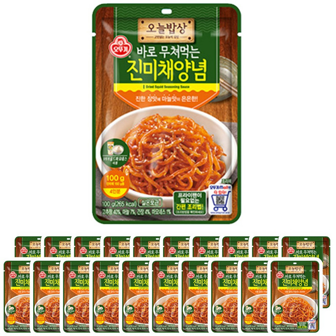 오뚜기 오늘밥상 진미채양념 100g x 20개