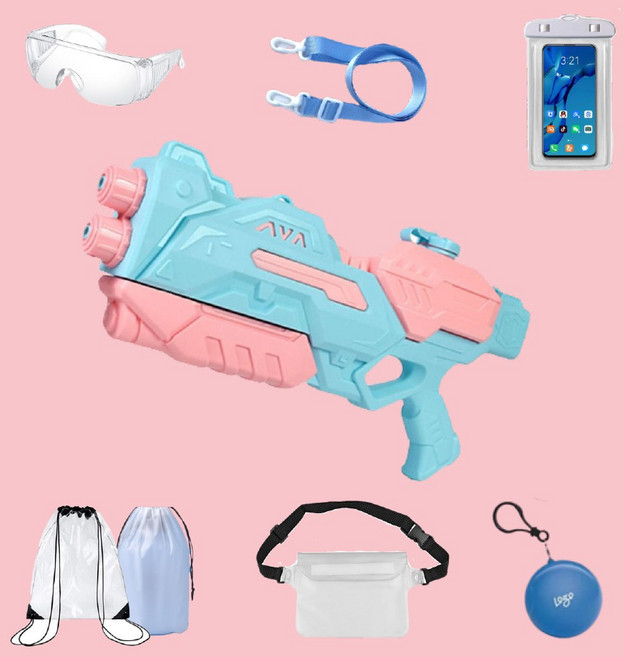 워터밤 예쁜 물총 올인원 세트 페스티벌 워터건 물총끈 패키지, 민트세트, 1개