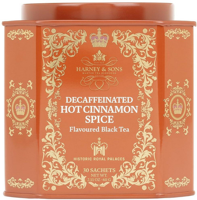 하니앤손스 디카페인 핫 시나몬 스파이스 틴케이스 30티백 1통