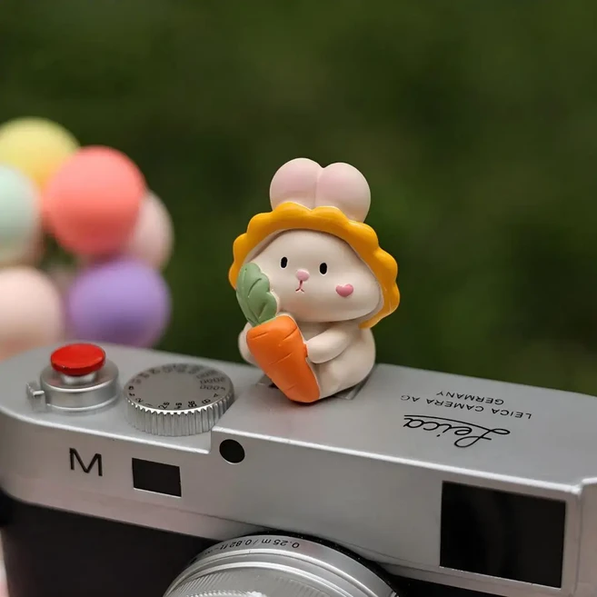 귀여운 토끼 모양 유니버설 핫슈 커버 (라이카 Q2 Q3 후지 X100V X-T5 소니 ZV-1 캐논 EOS Z5 카메라 액세, 04 B