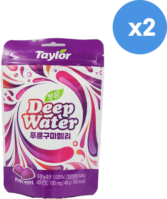 테일러 딥워터 푸룬 구미젤리, 2개, 48g