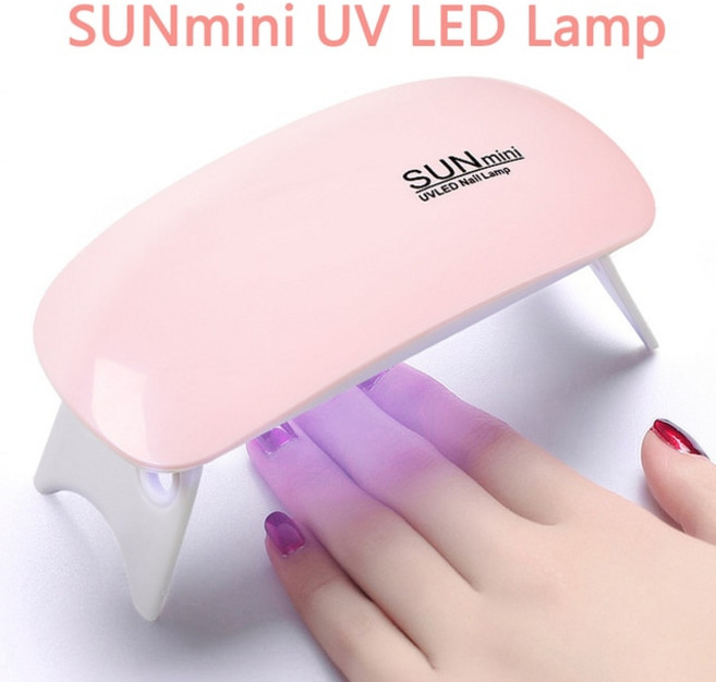 300W 전문 네일 건조기 램프 매니큐어 강력한 UV 젤 네일 램프 66 led 자동 감지 젤 광택 건조 램프, 6W MINI Pink_US, 1개