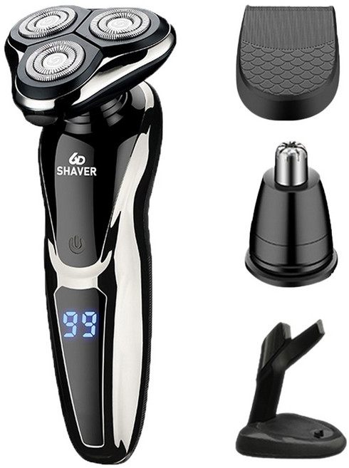 헤누스 셰이버 남자 전기 면도기 생활방수 전동 면도기, EQ-230K, 블랙