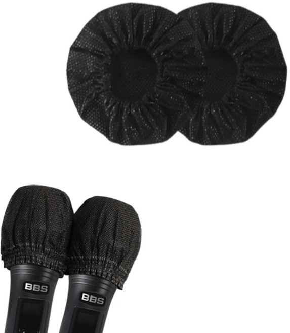 바이유즈 일회용 마이크 커버 블랙 200p