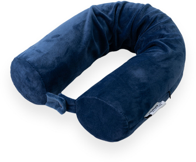 코르딕스 기내용 여행용 비행기 목베개 기내 휴대용 메모리폼 여행, 네이비 - 목베개