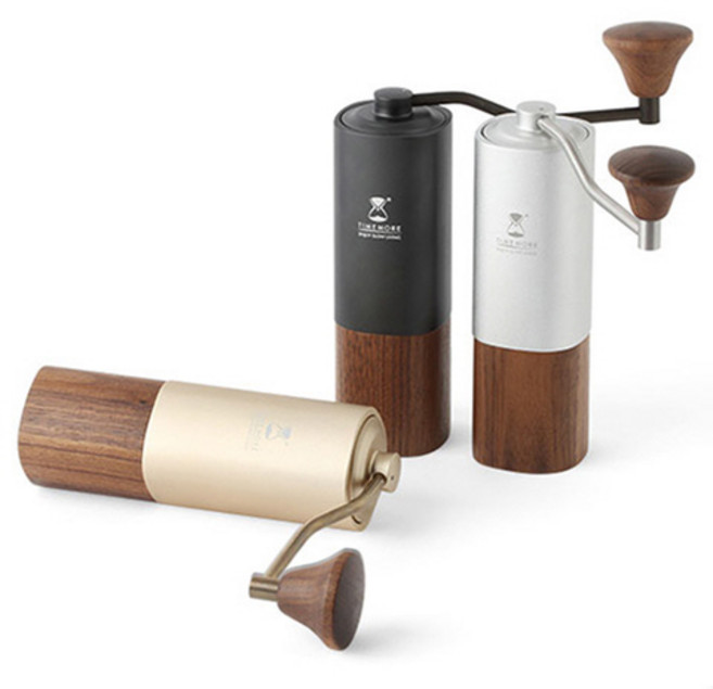 타임모어 밤톨 커피그라인더 핸드밀 G1 플러스 티타늄버, 1개, 실버