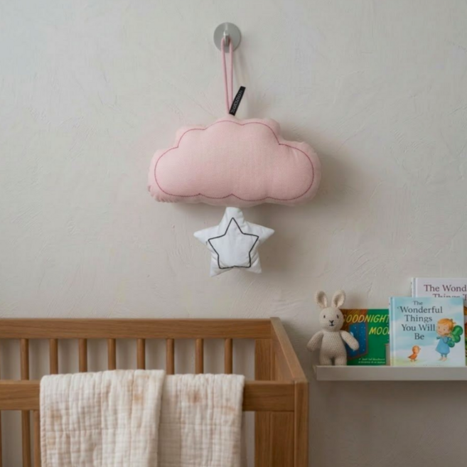 무드릭스 핸드메이드 무드등 수유등 LED 조명쿠션 클라우드, 클라우드/로지핑크