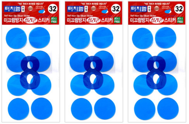 터치엠 미끄럼방지 실리콘 스티커 8p, 3개