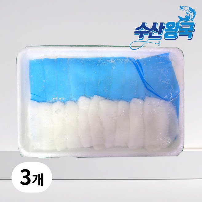 수산왕국 초밥재료 갑오징어 슬라이스 오징어초밥 6G, 3개