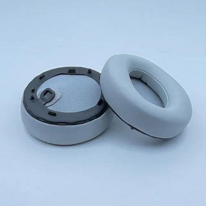 매쉬 이어패드 헤드폰이어패드 교체용 양피 패드 또는 메쉬 패브릭 WH1000XM4 헤드폰 이어 쿠션 컵 커버, 없음