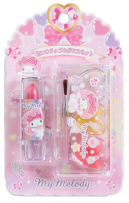 산리오 컬러 립 글로스 세트 헬로키티, 1개, 마이멜로디