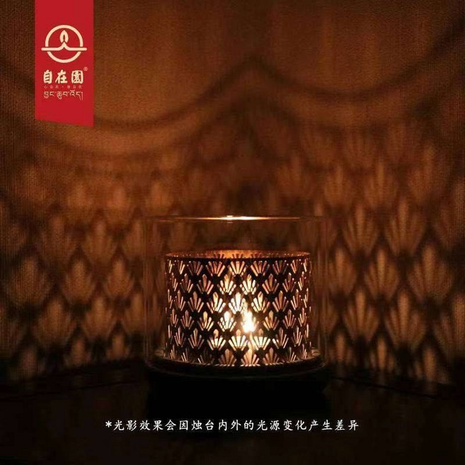 自在園 光影燭台 耐熱玻璃, 大蓮花, 大蓮花