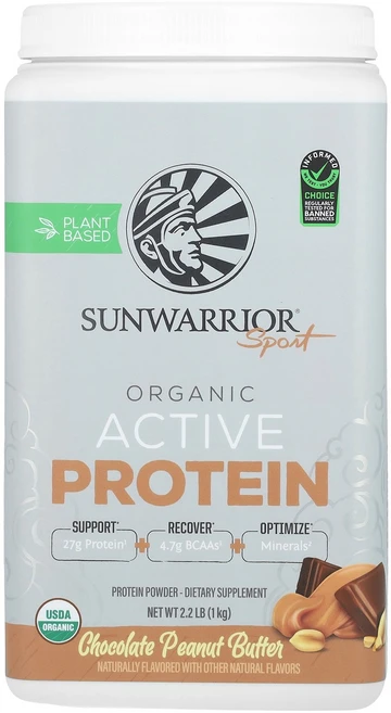 Sunwarrior 선워리어 스포츠 프로틴 초콜릿 피넛버터 2.2 lb (1 kg) 파우더 단백질보충제, Sunwarrior 선워리어 스포츠 프로틴 초콜릿 피넛, 1kg, 1개 - 쿠팡