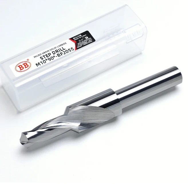 BB 스텝 드릴 CNC 기계 도구 솔리드 카바이드 카운어 카운터싱크 90 180 학위 M3 M4 M5 M6 M10 M12, 06 M3 (d3.4)x180Deg., 01 BF2055