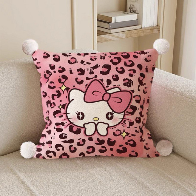 브라운 헬로키티 소파 쿠션 35x35cm, C