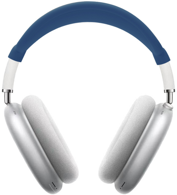 그린띵스 에어팟맥스 헤어밴드 케이스 커버 실리콘, 미드나잇블루