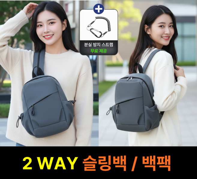 도난방지가방 유럽여행 안전지갑 잠금 방수 RFID차단 도난방지 여행용 남자크로스백 rfid