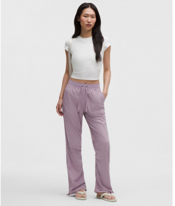 룰루레몬 LULULEMON 댄스 스튜디오 릴랙스 핏 미드라이즈 팬츠 LOTU LW5GSQS-074052 184985