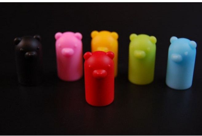 [당구용품] 타스 팁 보호캡 (6개) - 베어캡, 혼합, 1세트