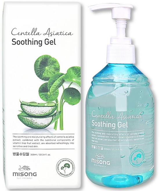 병풀 추출물+알로에베라 피부 진정 병풀 수딩젤, 1개, 300ml