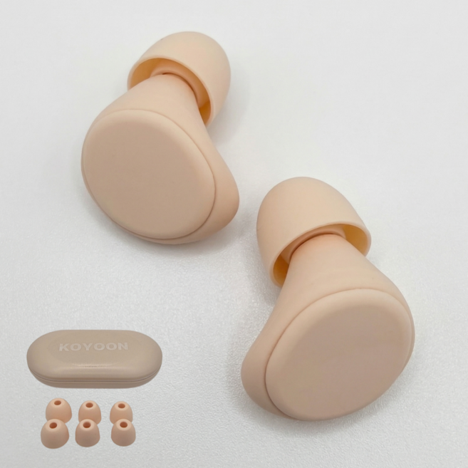 고요온 코골이 층간소음 불면증 소음차단 수면 이어플러그 실리콘 귀마개, 1쌍, 1개