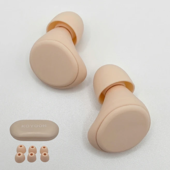 고요온 코골이 층간소음 불면증 소음차단 수면 이어플러그 실리콘 귀마개, 1쌍, 1개 - 쿠팡