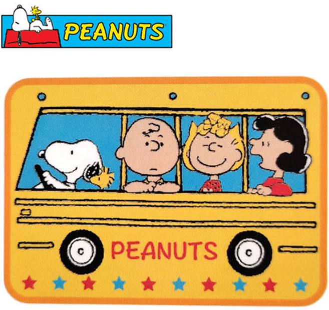 피너츠 캐릭터 무릎담요 - 스누피 (스쿨버스)