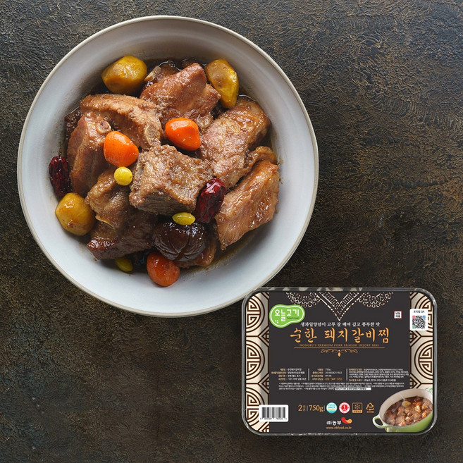 [오늘고기] 순한 돼지 갈비찜 (750g), 750g, 1개