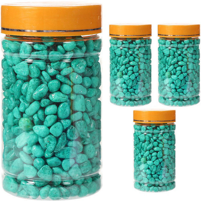 초록 500g 4개 컬러 스톤 색돌 칼라 자갈 스톤 어항 화분