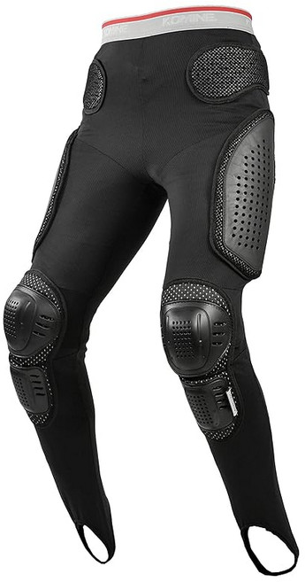 (KOMINE) Black L SK-612 305 CE 코미네 오토바이 용 프로텍트 메쉬 언더 팬츠 롱, M, 2XL