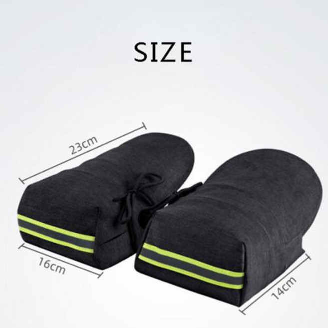 오토바이 열선토시 발열장갑 핸들 장갑 미튼 워머 방수 핸드 커버 두꺼운 그립 머프 반사 스트립 포함, 1)1  Pair