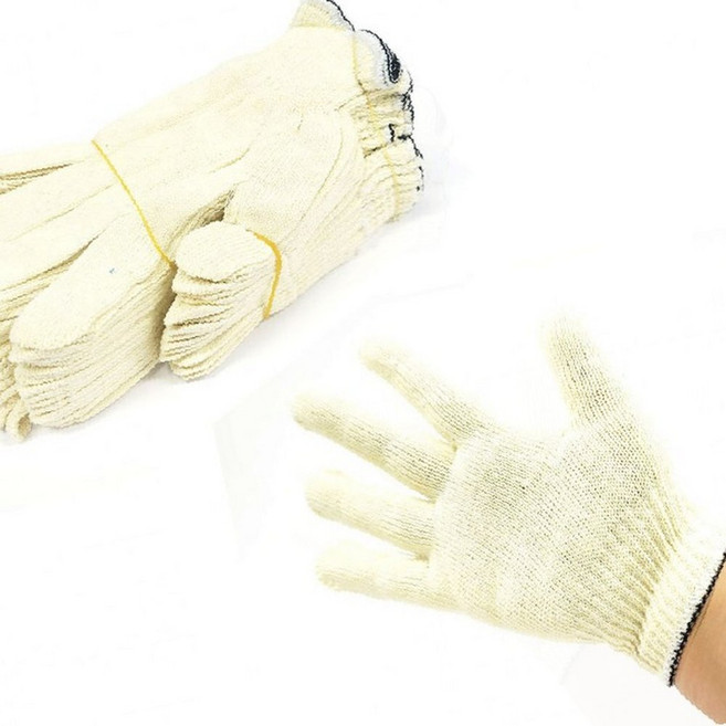 작업용 면장갑 노동 산업 안전 손보호 내구성 손목밴드, 목장갑35g(10켤레), 목장갑35g(10켤레)