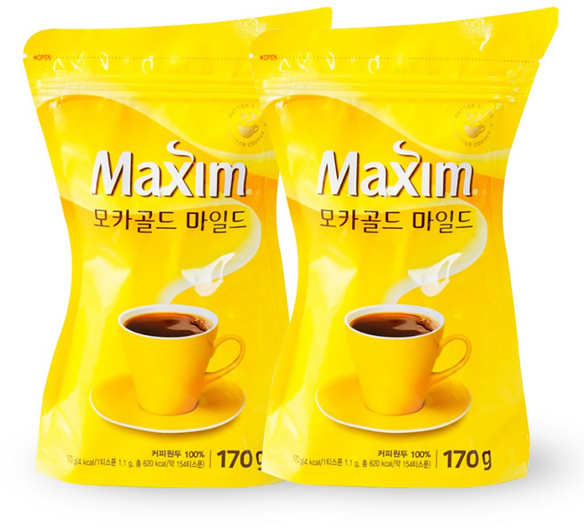 맥심 모카골드 리필 170g x 2개, 1개입