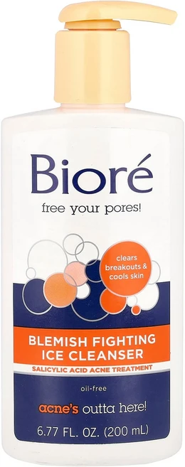 비오레 블레미쉬 파이팅 아이스 클렌저 200ml (6.77 fl oz) BIE-16989, 1 - 쿠팡